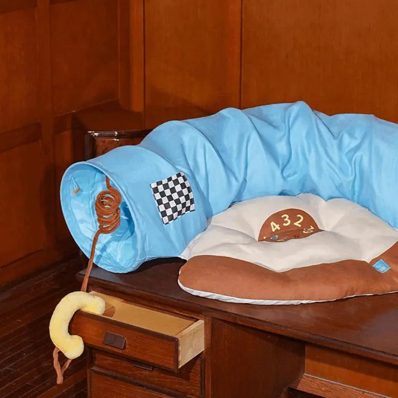 Vintage Telephone Cat Tunnel Bed | A Stylish Haven for Cats