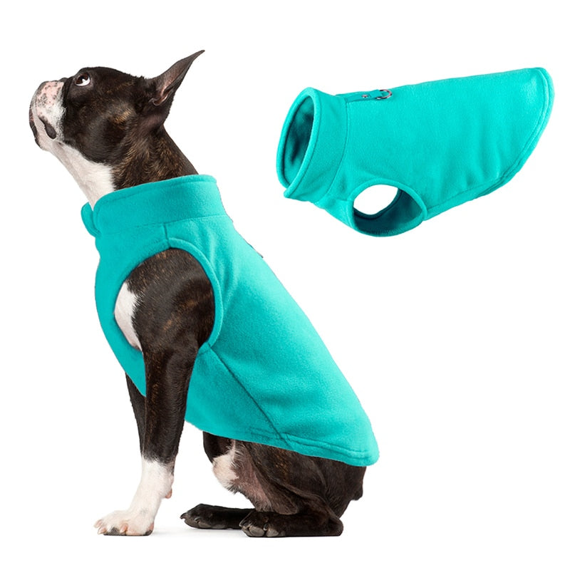 Winter Fleece Pet Dog Clothes Puppy Clothing French Bulldog Coat Pug Costumes Jacket For Small Dogs Chihuahua Vest Hondenkleding