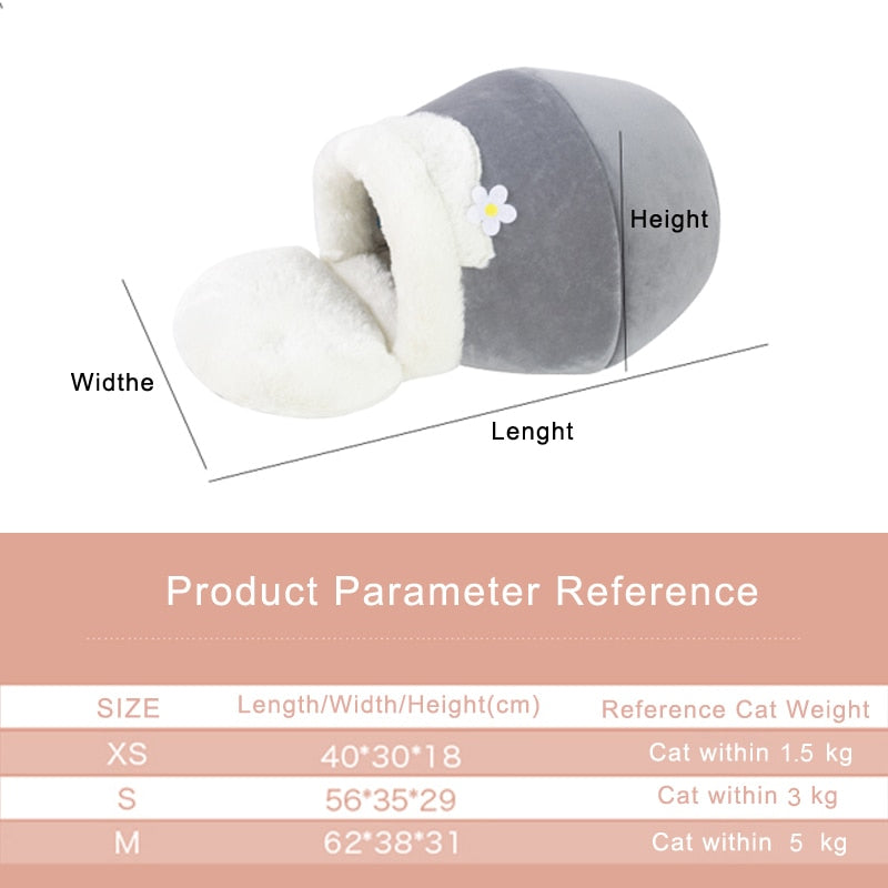 PeyPlush, Soft, Portable, and Foldable Cat House Cave