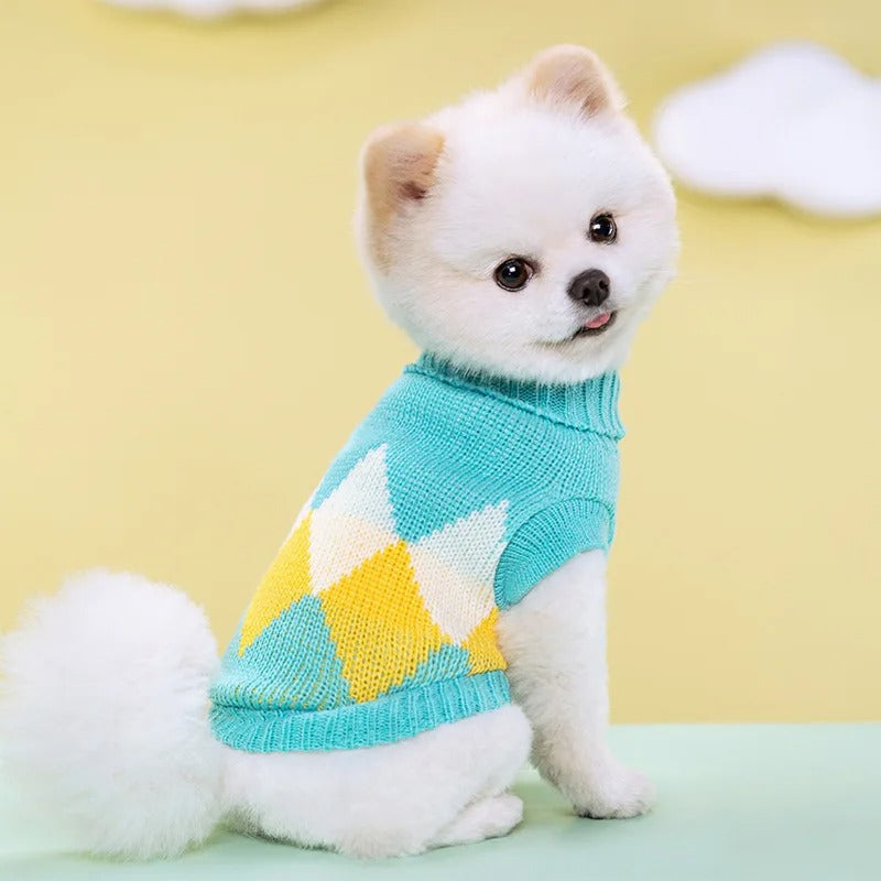 Dog Sweater York Warm Cat Coat Winter Dogs Clothes Pet Costumes Dog Pullover Puppy Supplies (Large)