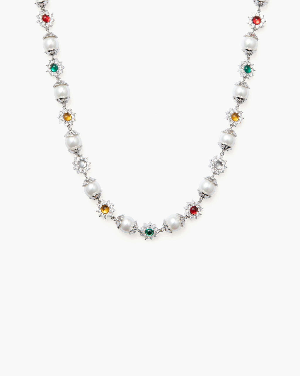 Daisy Pearl Necklace