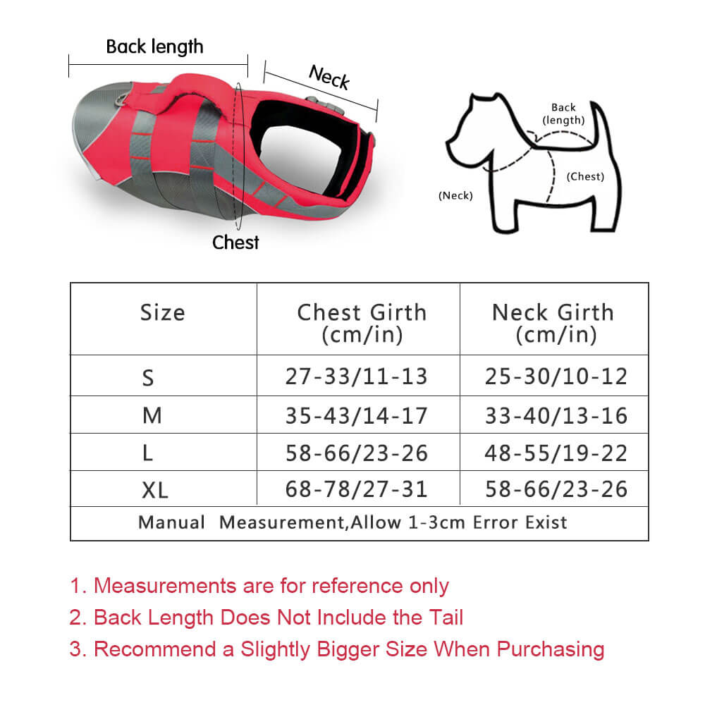 Dog Splash Life Jacket Vest With Floating Foam