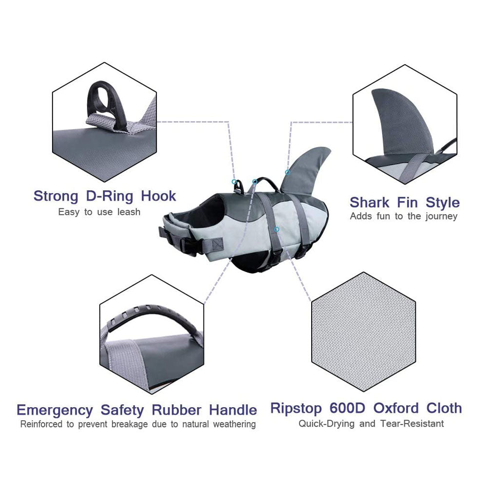 Dog Life Jacket Floating Vest With Adjustable Strap