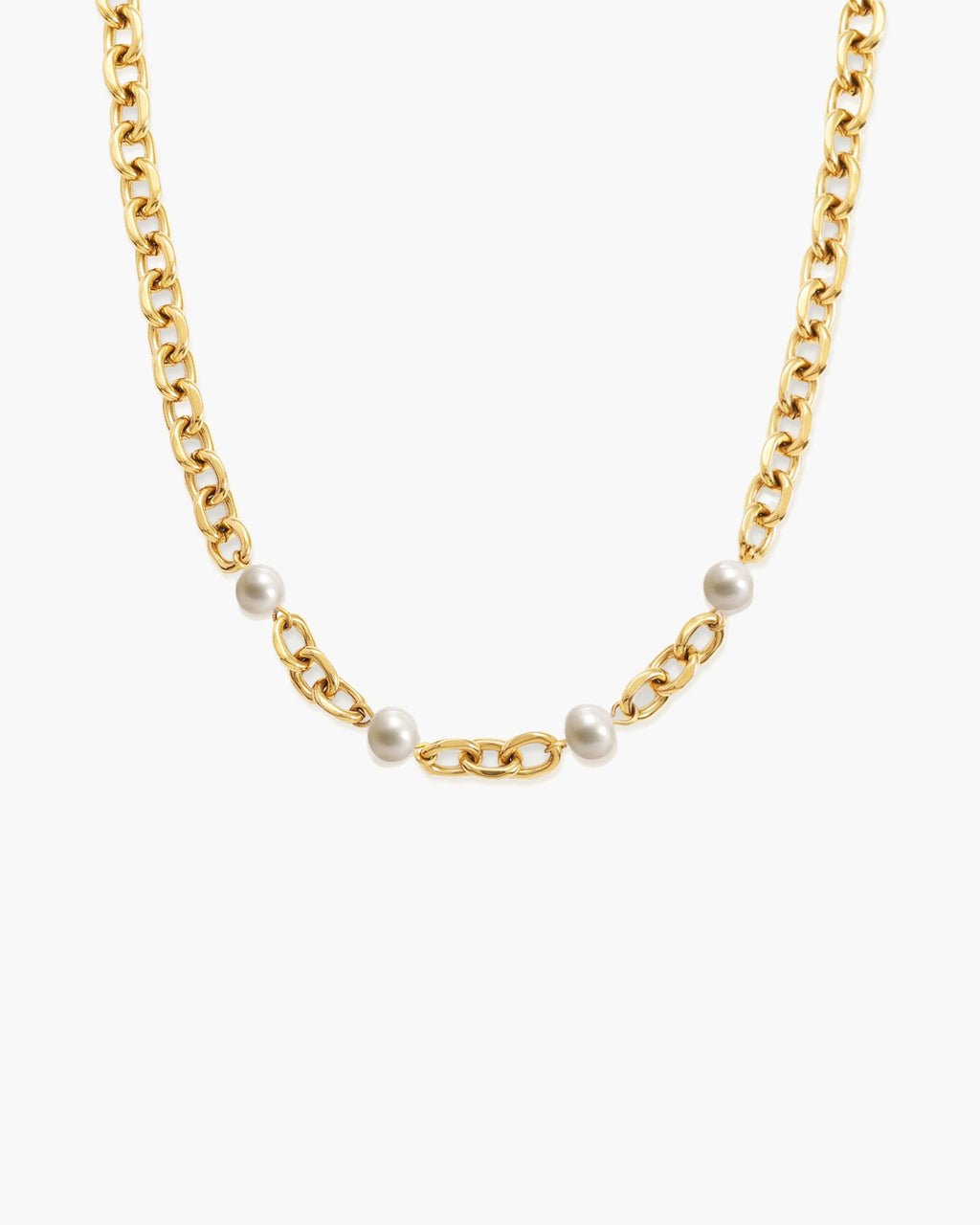 Silver Essence Pearl Necklace