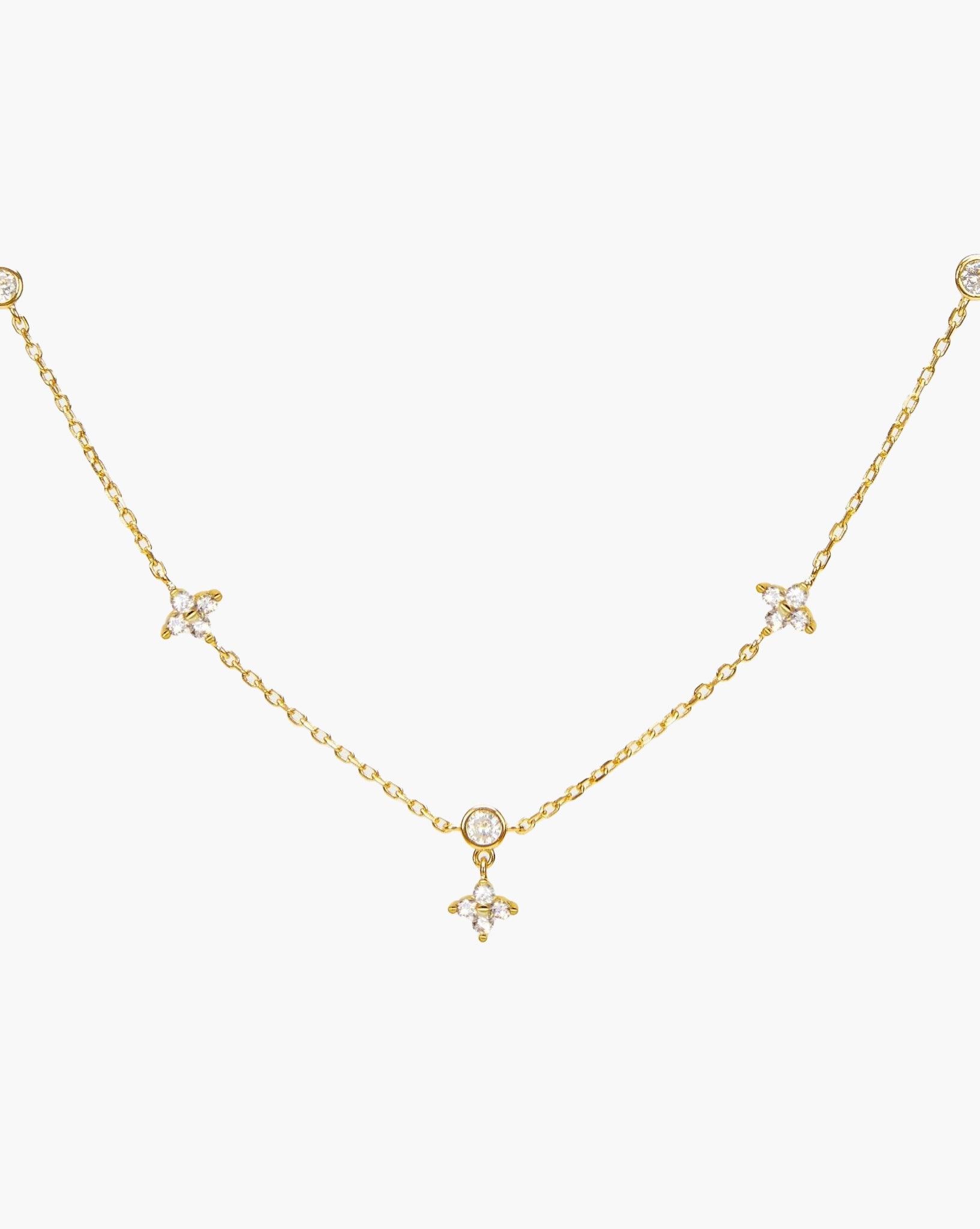 Lucky Clover Necklace in Gold