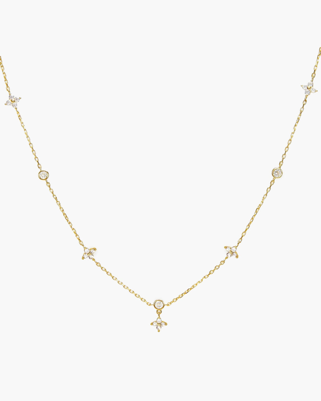Lucky Clover Necklace in Silver
