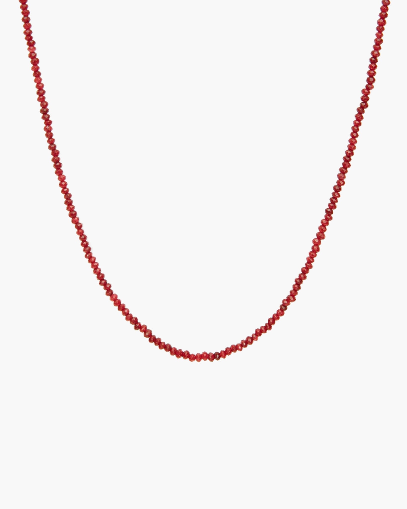 Mini Carnelian Beaded Necklace