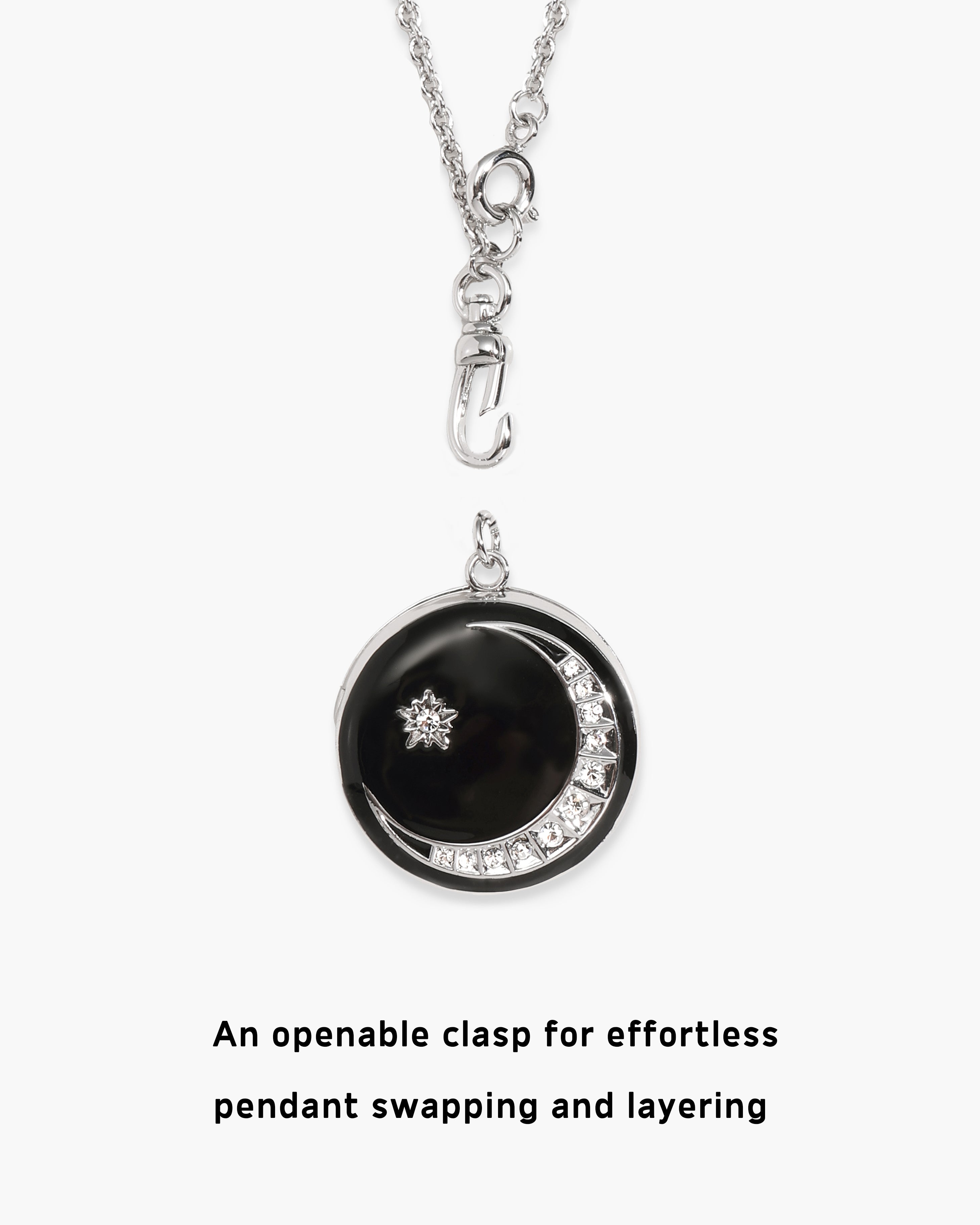 Zeldas Star Openable Locket Clasp Chain Necklace