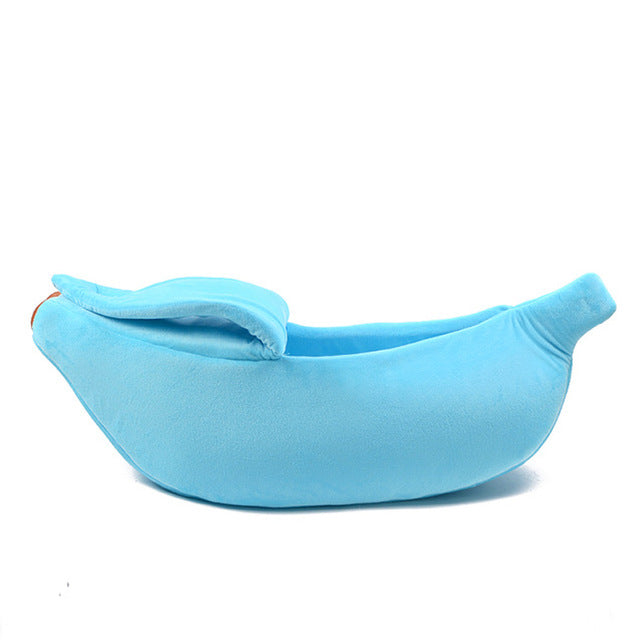 PetCare Soft Banana Shaped Cat Bed