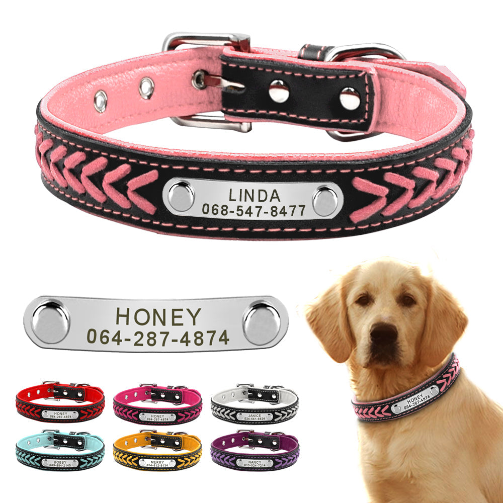 Fami Petcare Personalized Leather Collar