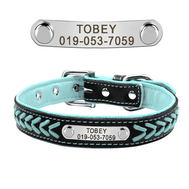 Fami Petcare Personalized Leather Collar