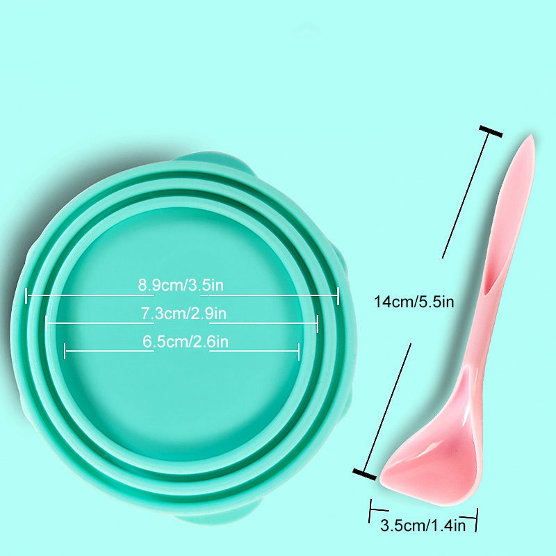 Fami Petcare Universal Canned Food Lid Saver & Spoon