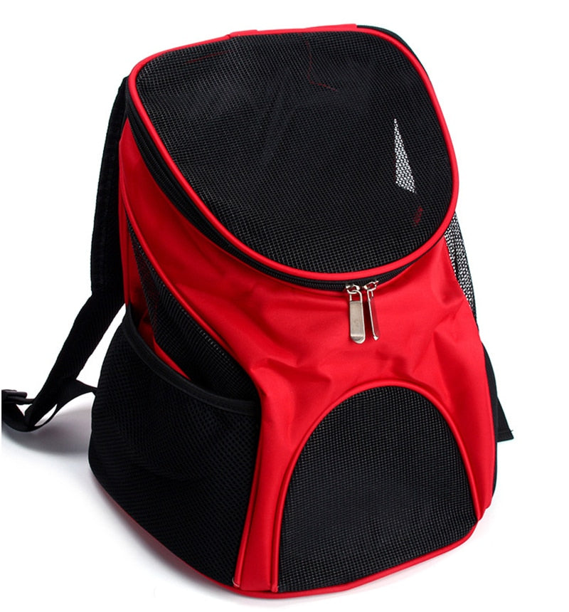 Breathable pet carrier mesh backpack for cats & dogs