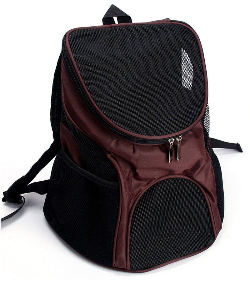 Breathable pet carrier mesh backpack for cats & dogs
