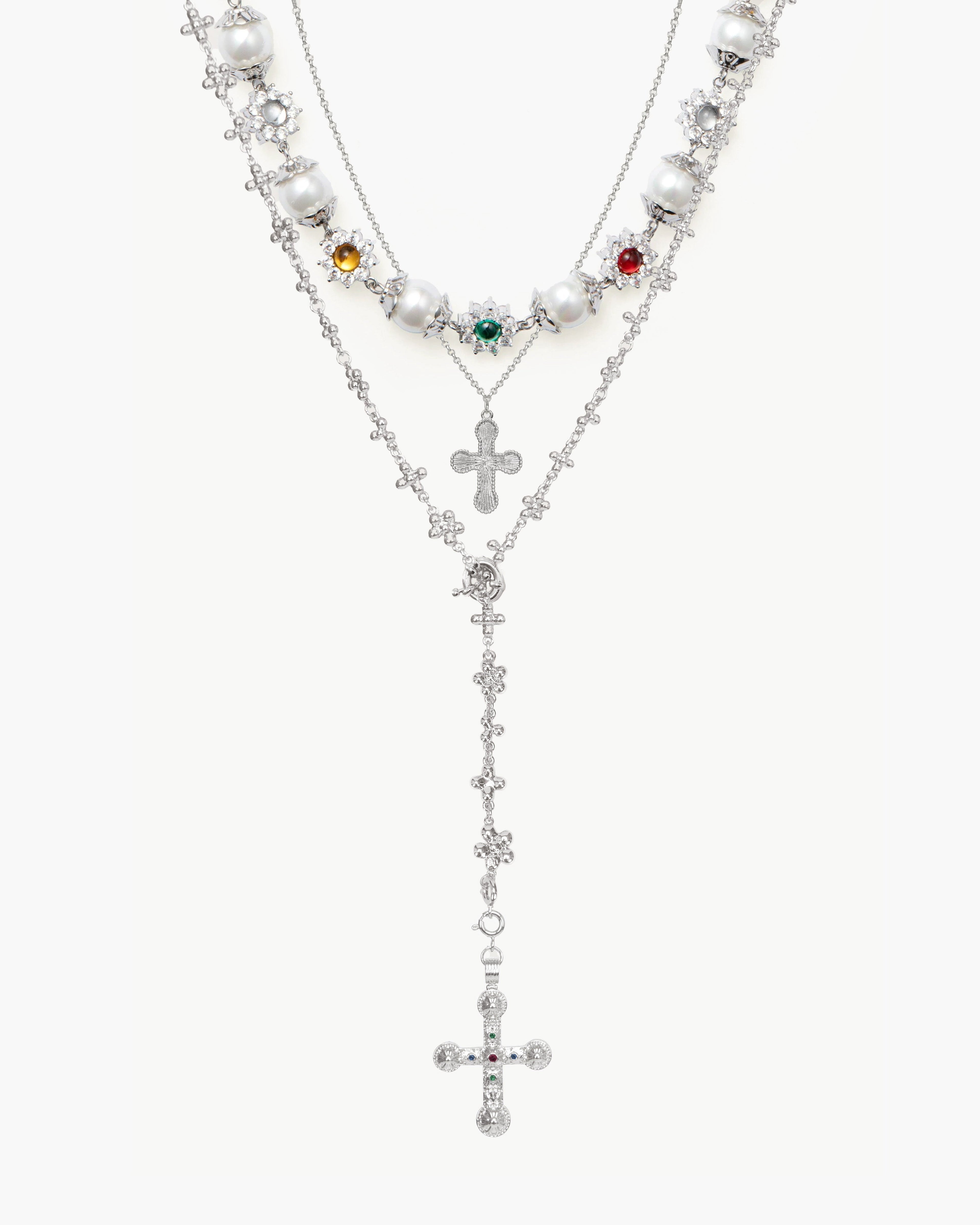 Daisy Pearl Necklace