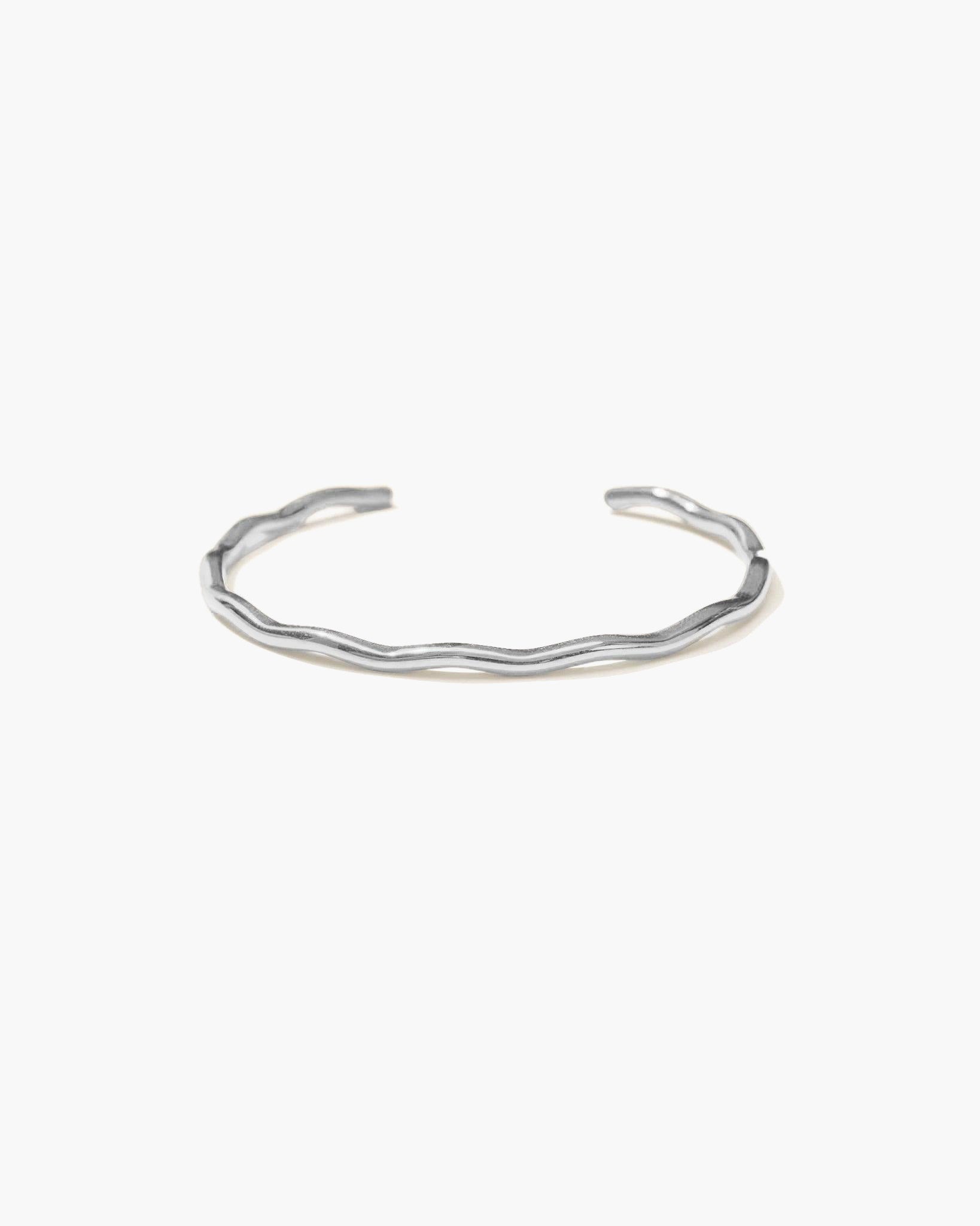 Silver Wave Bangle