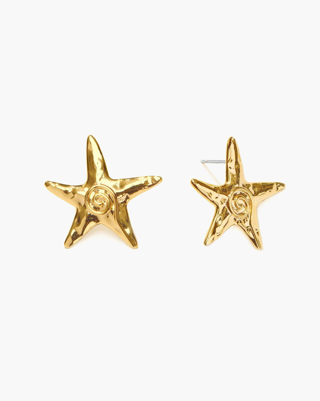 Starfish Stud Earrings in Silver