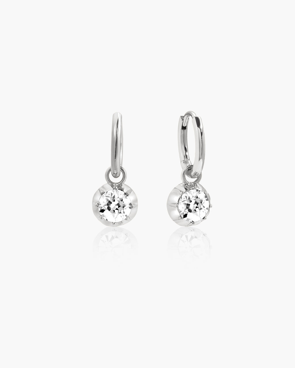 Georgian Detachable Hoop Earrings in Gold